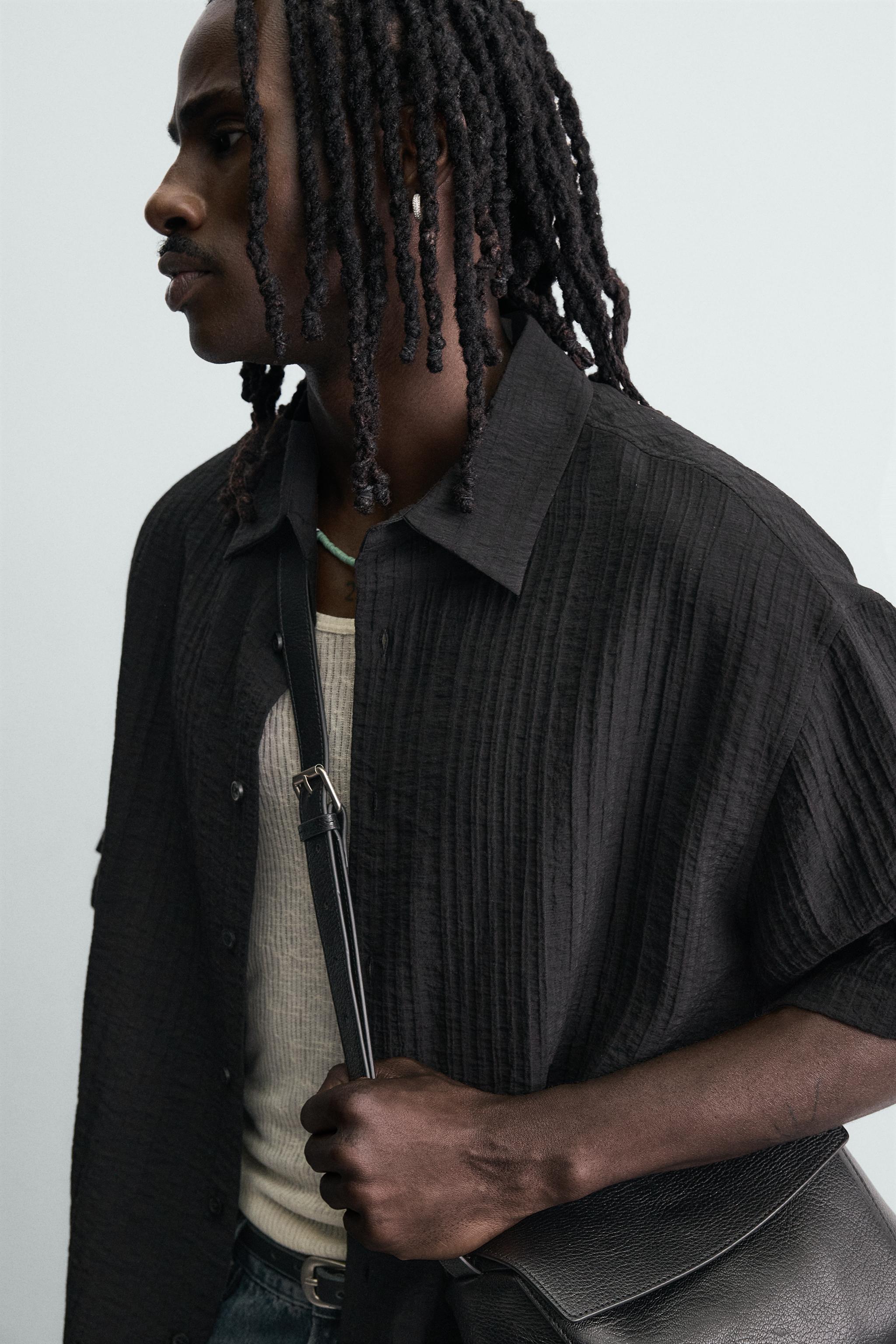 FLUID EMBOSSED TEXTURE SHIRT